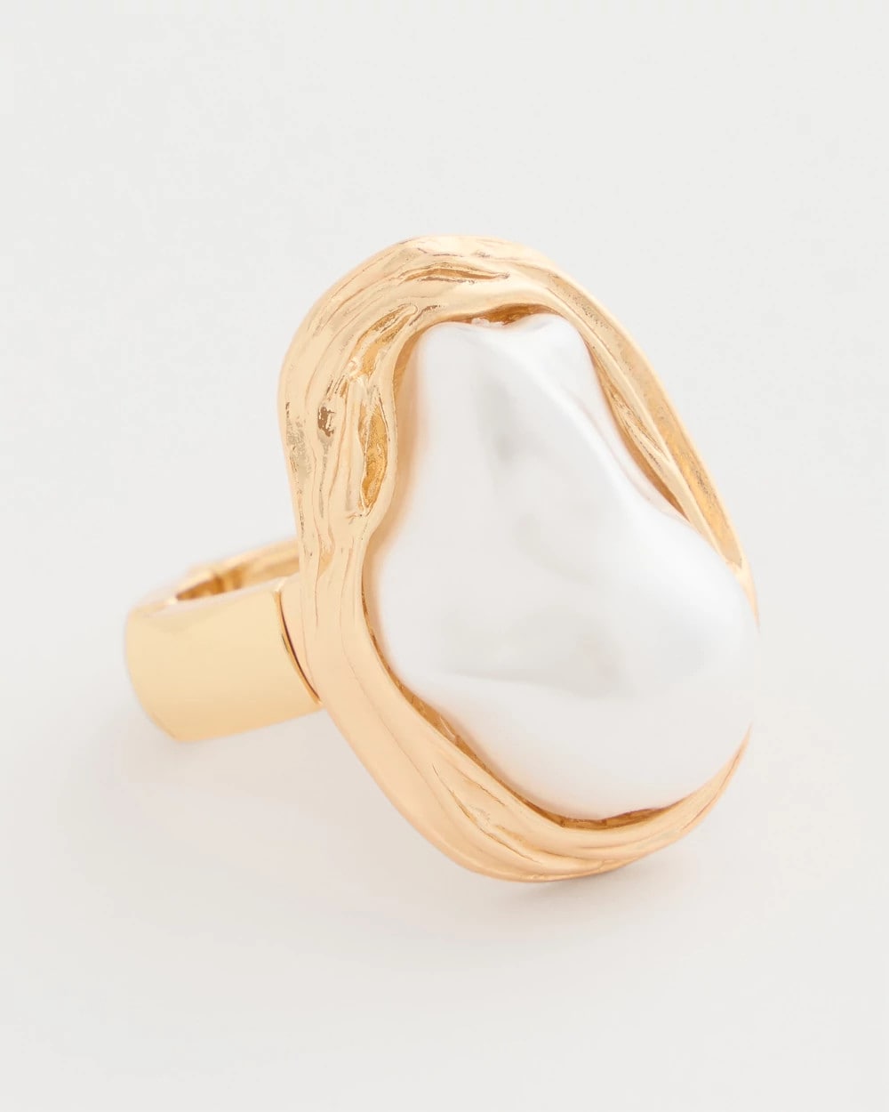 Chico's | Faux Pearl Stretch Ring/ Pearl