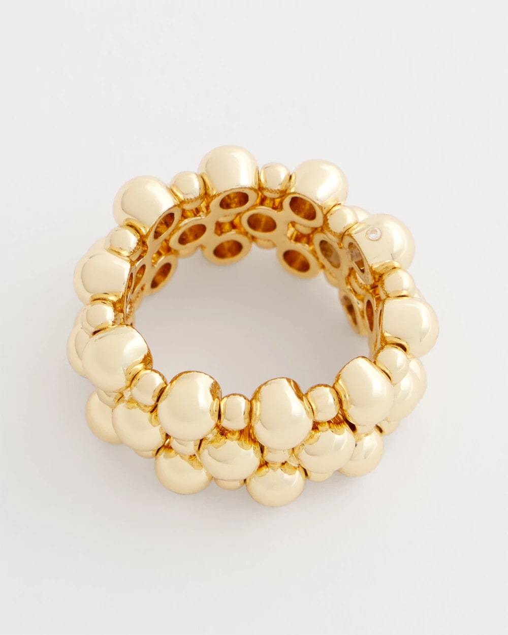Chico's | Gold Bead Stretch Ring/ Gold
