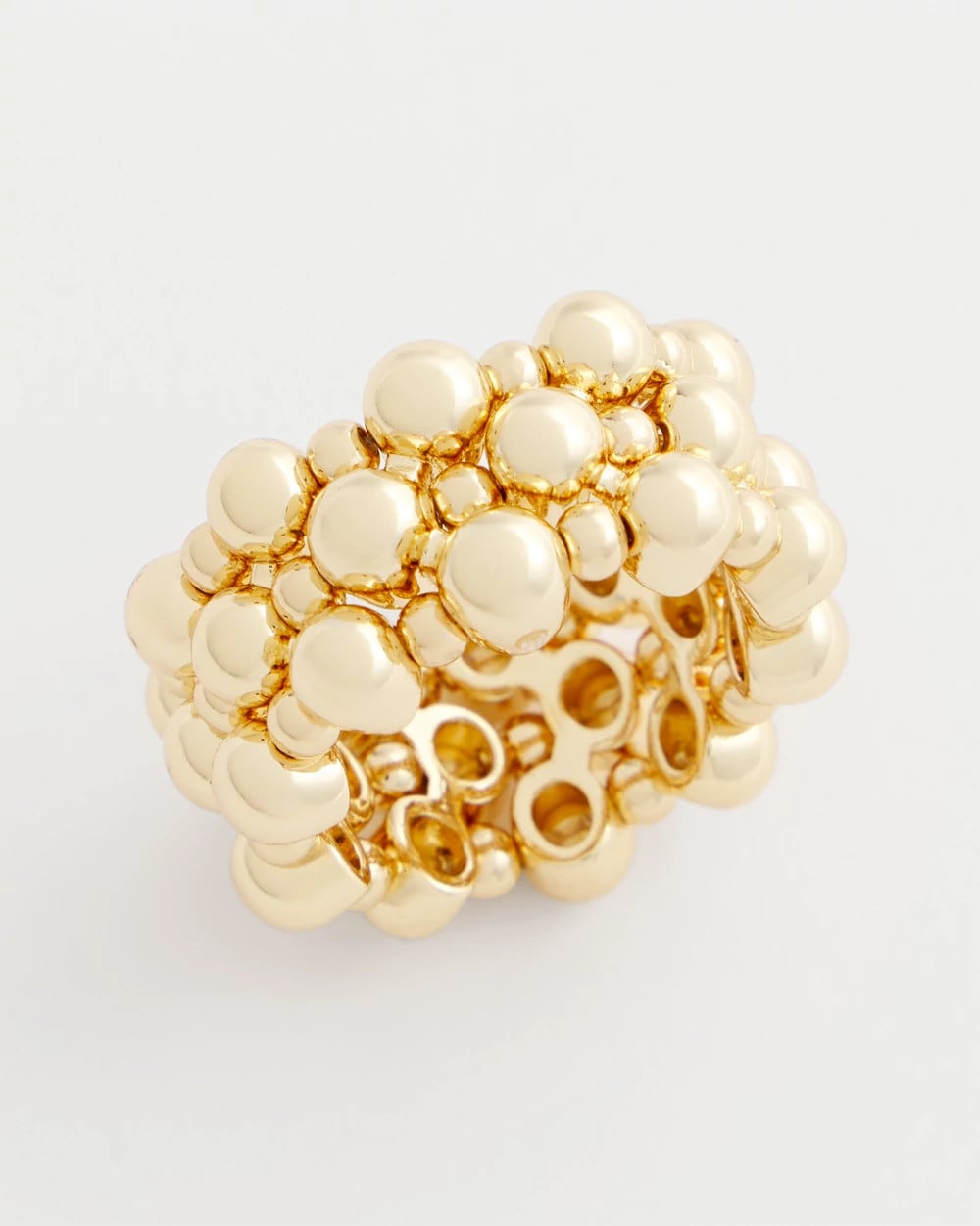 Chico's | Gold Bead Stretch Ring/ Gold