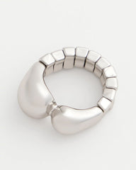 Chico's | Curvy Silver Stretch Ring/ Silver