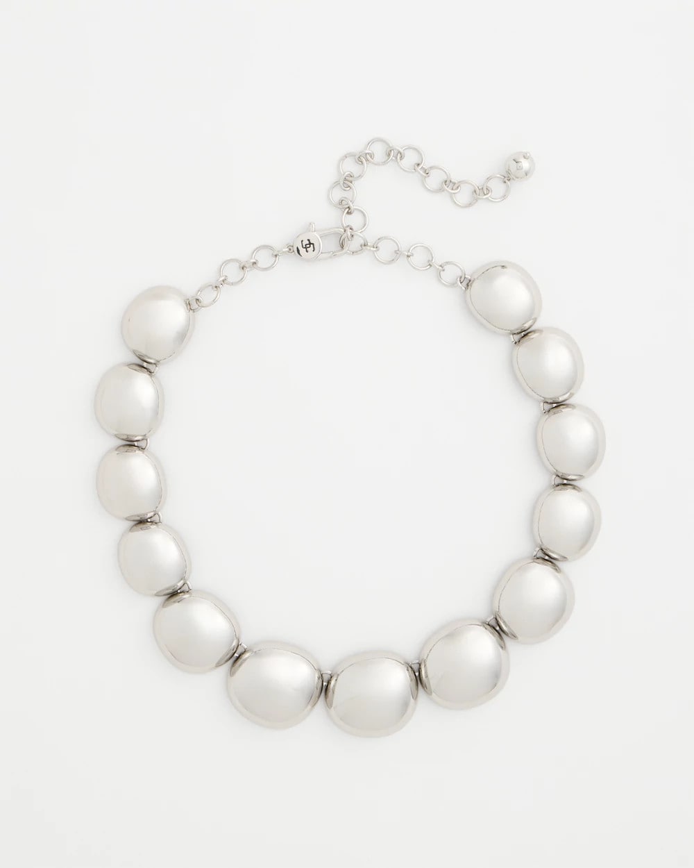 Chico's | Silver Pebble Collar Necklace/ Silver