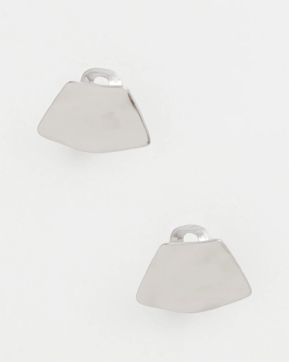 Chico's | Silver Fan Clip On Earrings/ Silver