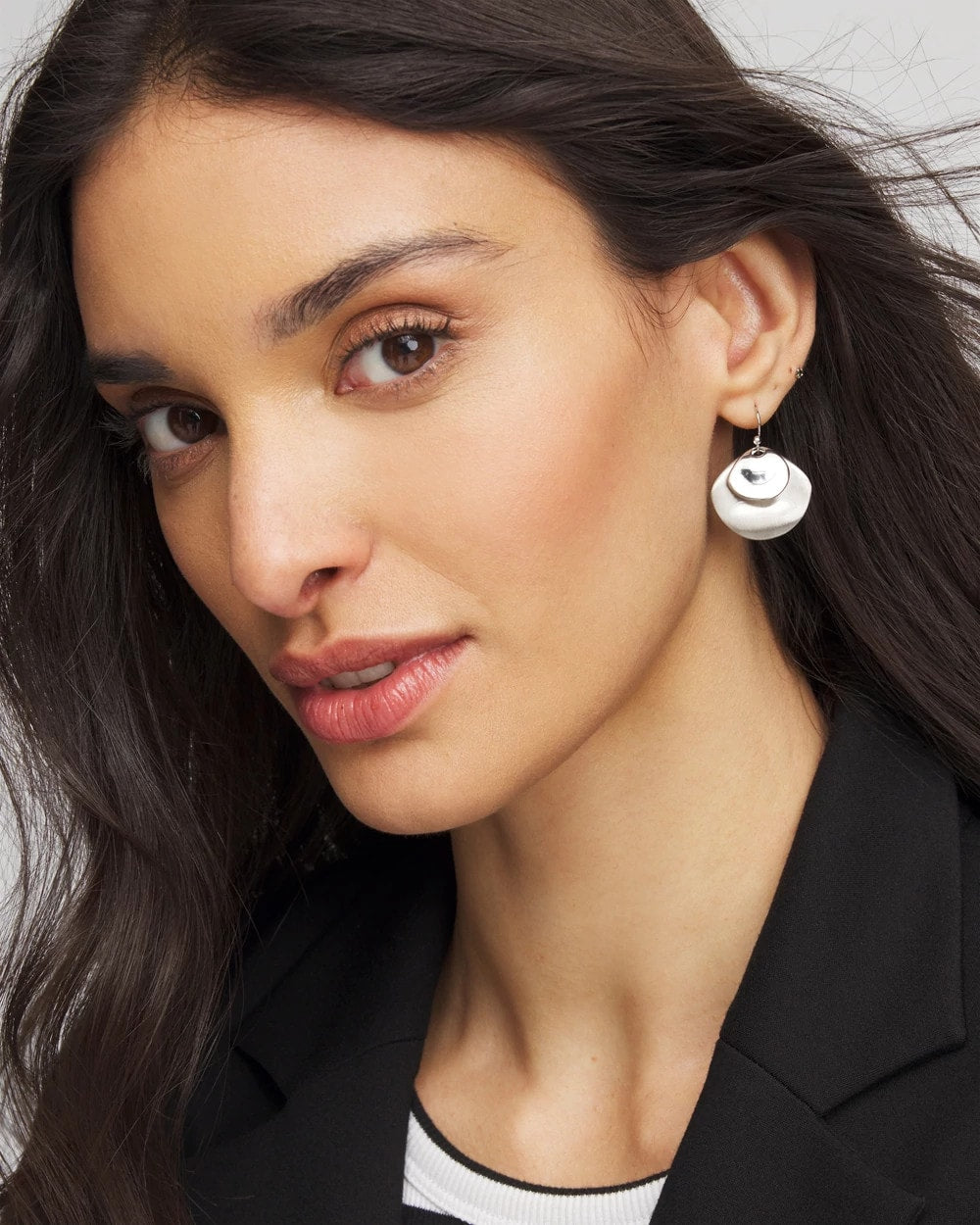 Chico's | Silver Drop Earrings/ Silver