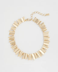 Chico's | Gold Wave Collar Necklace/ Gold
