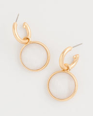 Chico's | Swan Mini Charm Earrings/ Gold