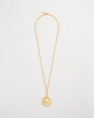 Chico's | Reversible Swan Pendant Necklace/ Gold