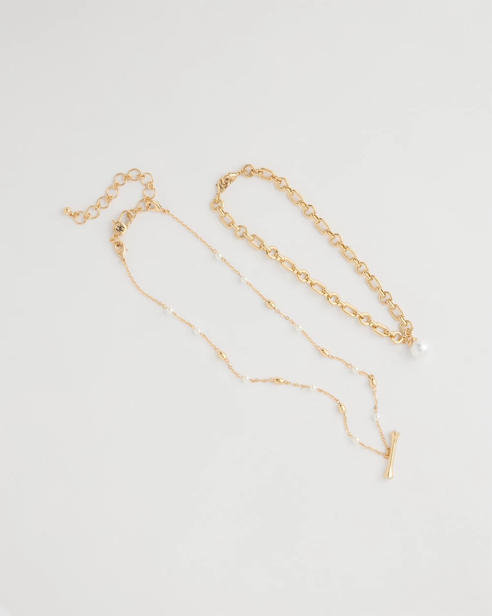 Chico's | Toggle Bar Pearl Pendant Necklace/ Pearl