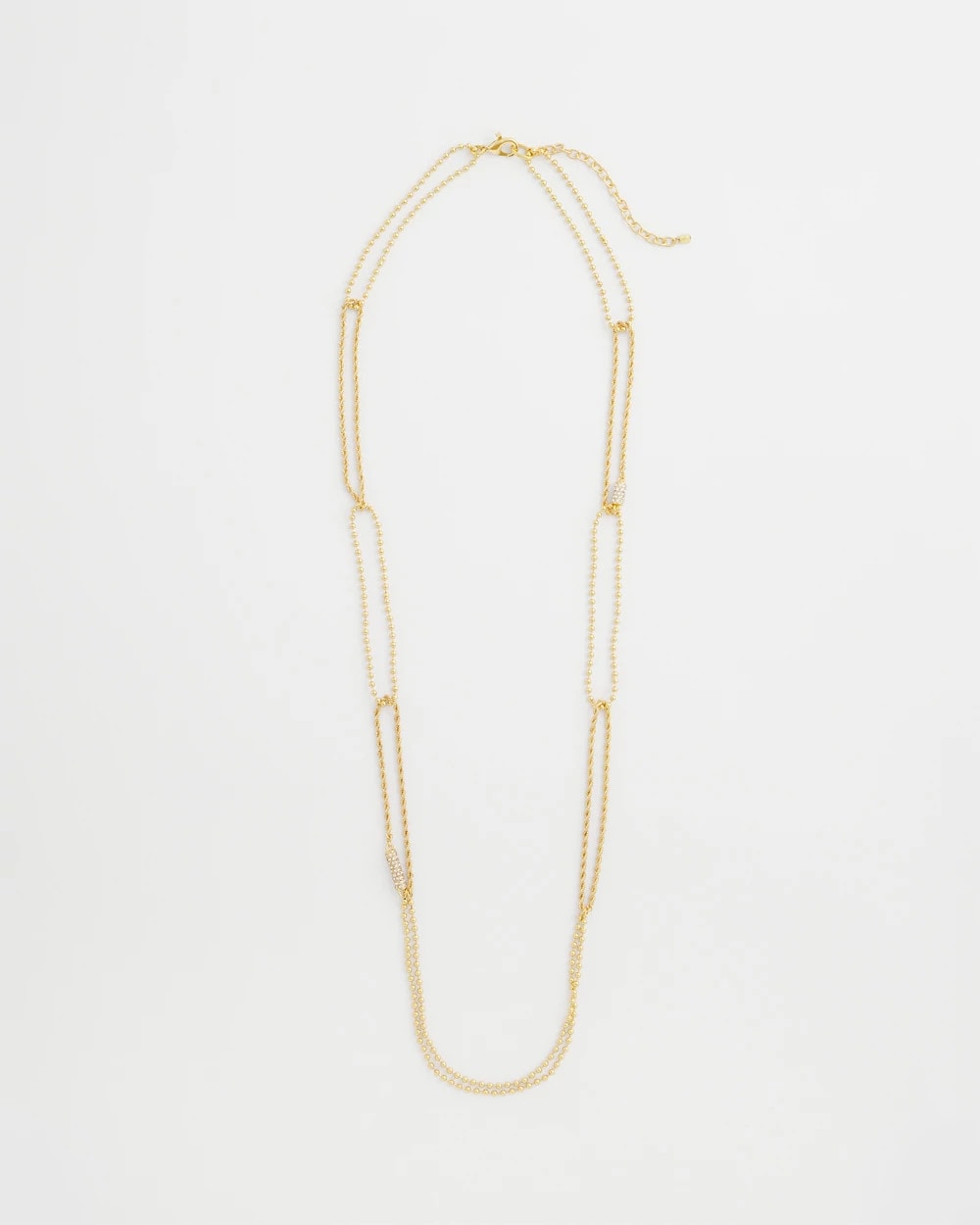 Chico's | Long Gold Ball Chain Single Strand/ Gold