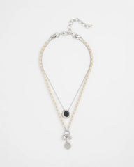 Chico's | Short Double Strand Pendant/ Neutral