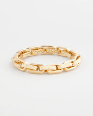 Chico's | Gold Link Stretch Bracelet/ Gold