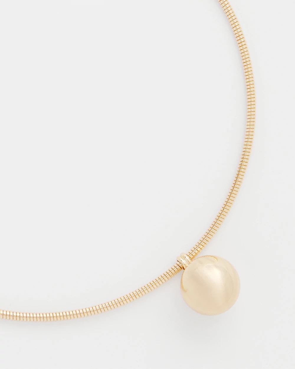 Chico's | Gold Bead Collar Necklace/ Gold