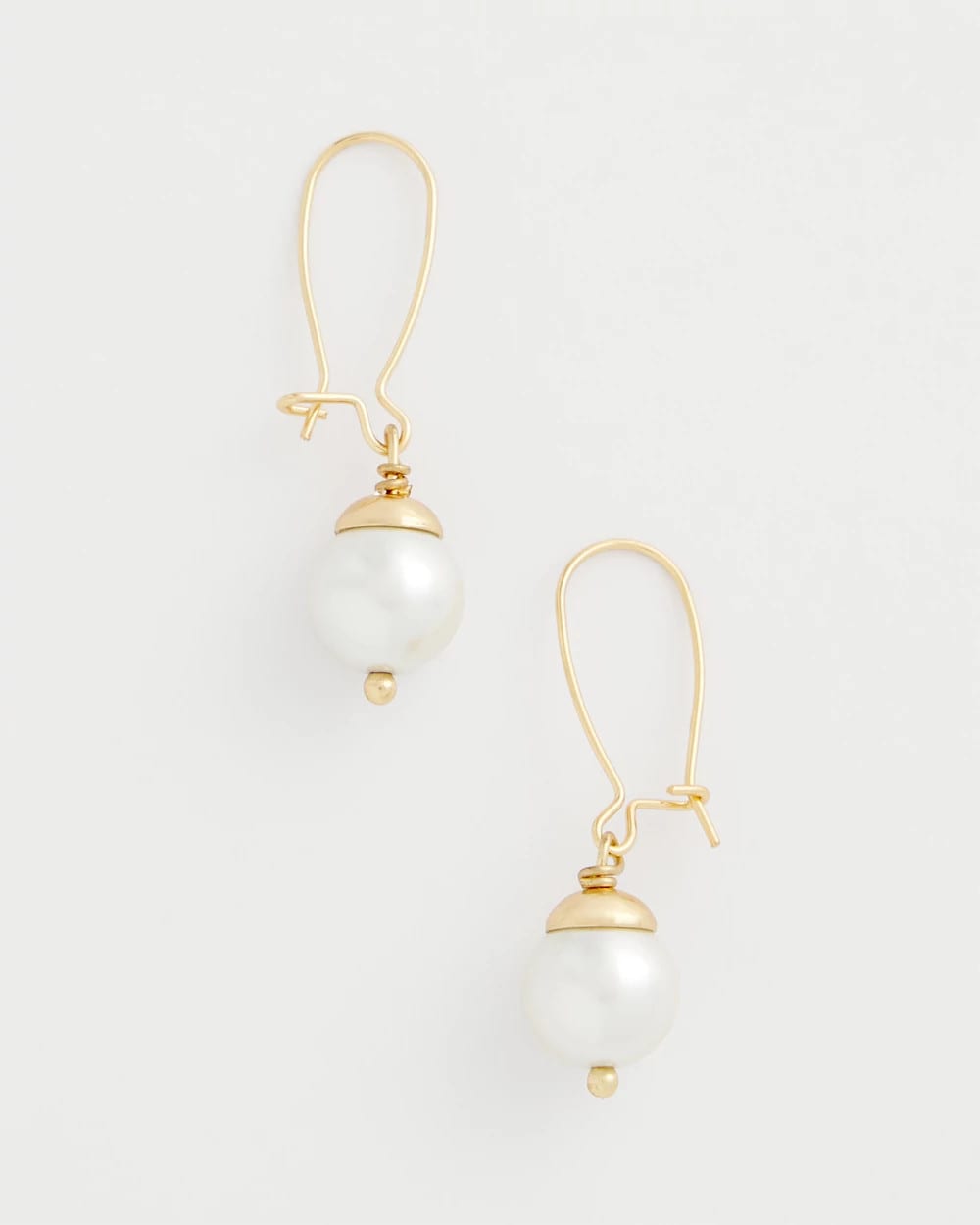 Chico's | Mixed Metal Stud Earrings/ Pearl