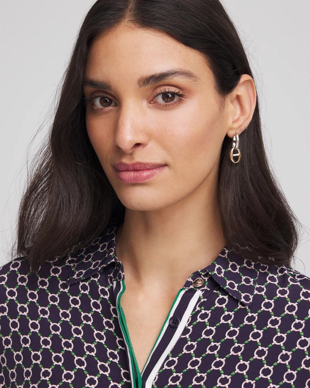 Chico's | Mixed Metal Link Earrings/ Mixed Metals
