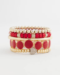 Chico's | Gold Heart Stretch Bracelet/ Gold