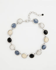 Chico's | Short Polka Dot Collar/ Neutral