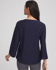 Chico's | Denim Soutache Top/ Denim