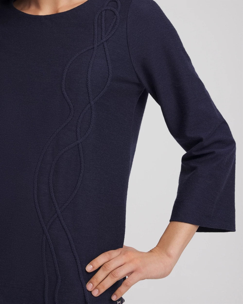 Chico's | Denim Soutache Top/ Denim