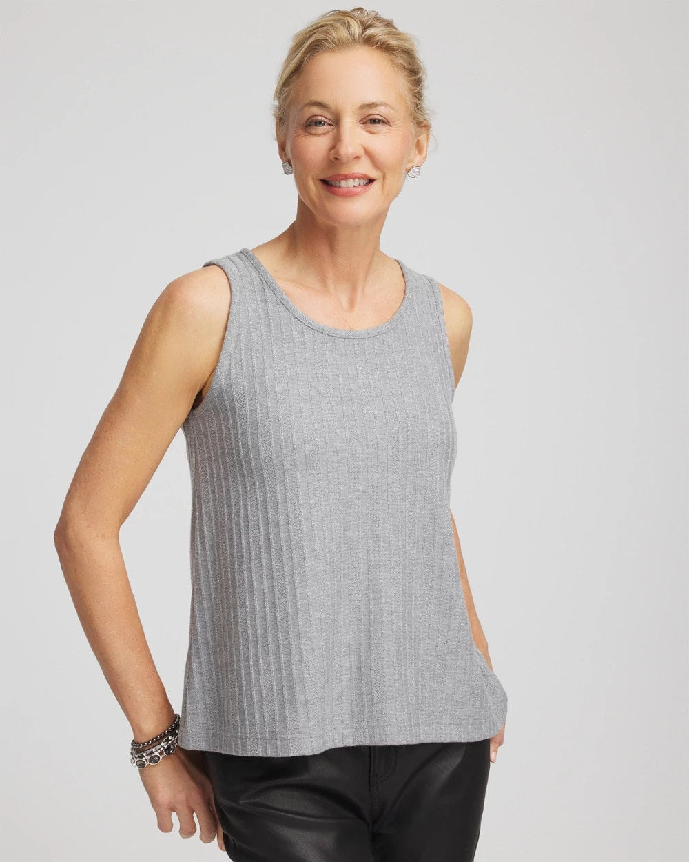 Chico's | Cozy Tank/ Fog Heather Gray
