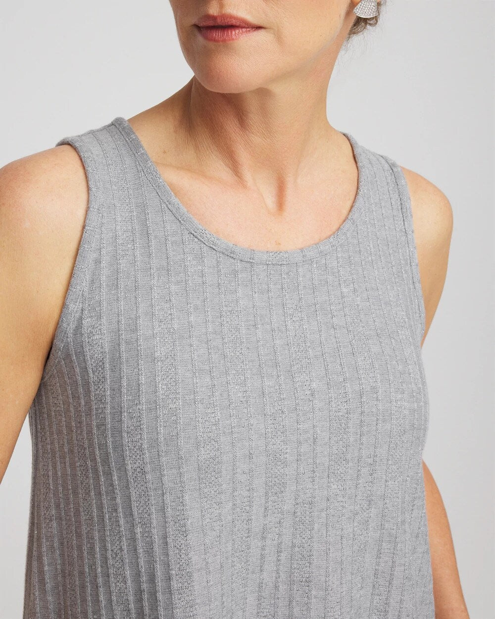 Chico's | Cozy Tank/ Fog Heather Gray