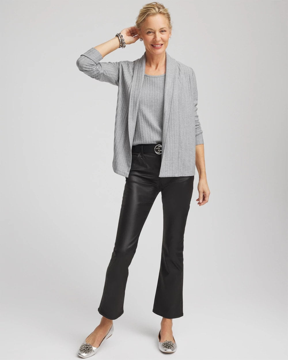 Chico's | Cozy Cardigan/ Fog Heather Gray