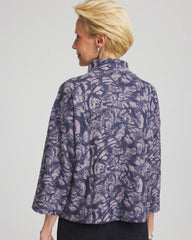 Chico's | Animal Cozy Turtleneck/ Indigo Sky