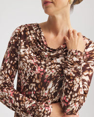 Chico's | Touch of Cool™ Cowlneck Tee/ Cacao