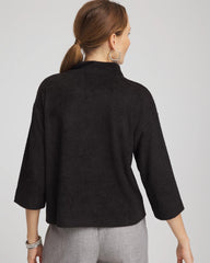 Chico's | Jacquard Cozy Turtleneck/ Black