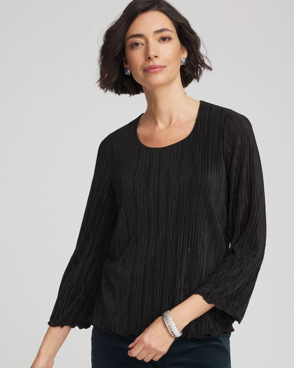 Chico's | Bodre Flare Sleeve Top/ Black