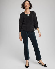 Chico's | Bodre Flare Sleeve Top/ Black