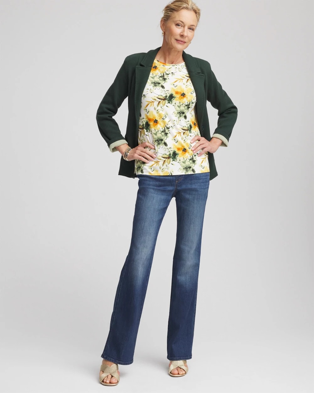 Chico's | Garden Touch of Cool™ Layering Tee/ Ecru