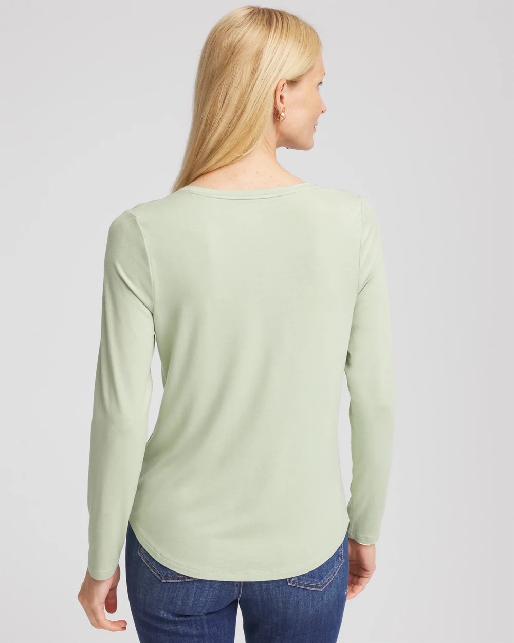 Chico's | Touch of Cool™ V-Neck Layering Tee/ Sage Meadow