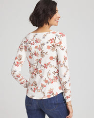 Chico's | Touch of Cool™ Long-Sleeved Cowlneck Tee/ Ecru