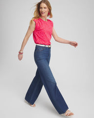Chico's | Island Tuck Sleeve Tee/ Watermelon Punch