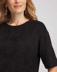 Chico's | Cozy Crewneck Tee/ Black