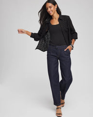 Chico's | Heart Eyelet Shirt/ Black