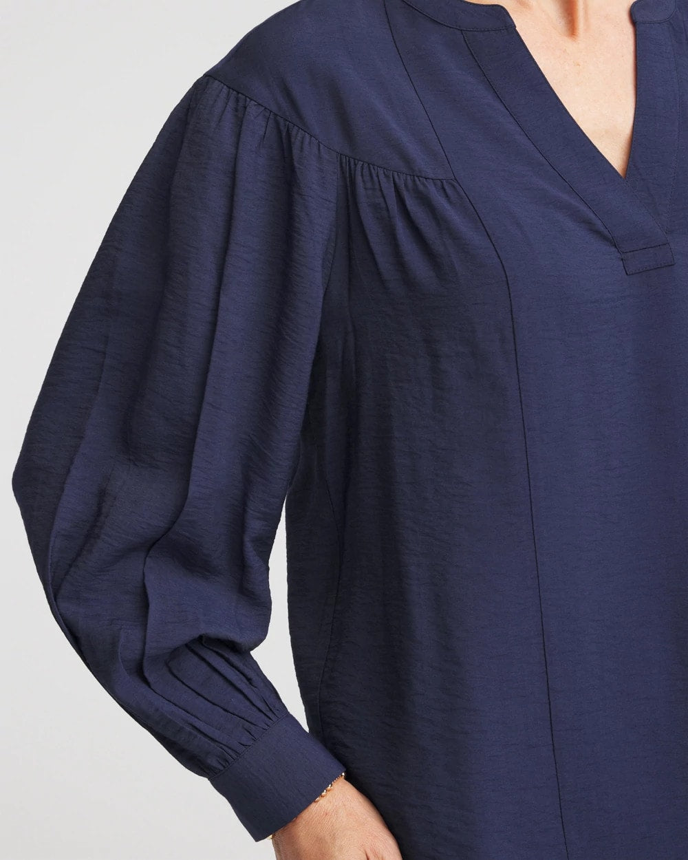 Chico's | Woven Relaxed-Fit Shirt/ Passport Blue