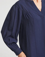 Chico's | Woven Relaxed-Fit Shirt/ Passport Blue