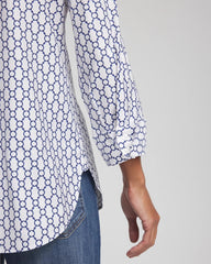 Chico's | No Iron™  Chain Connection Shirt/ Passport Blue