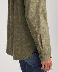 Chico's | No Iron™ Jacquard Shirt/ Sage Meadow