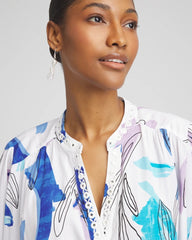 Chico's | Batwing Sleeve Top/ Paradiso Blue