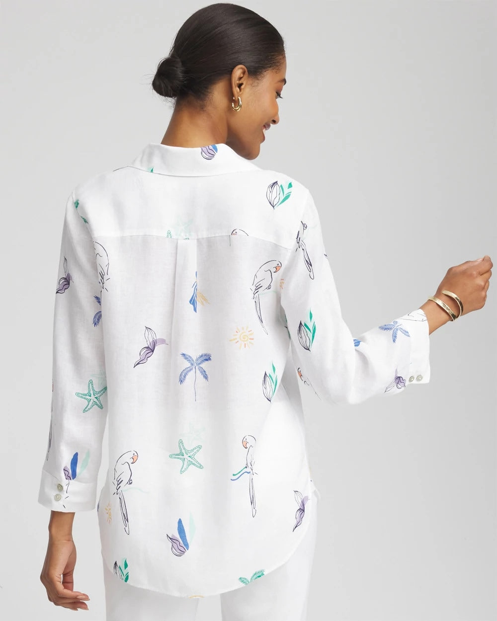 Chico's | No Iron™ Island Linen Shirt/ Optic White