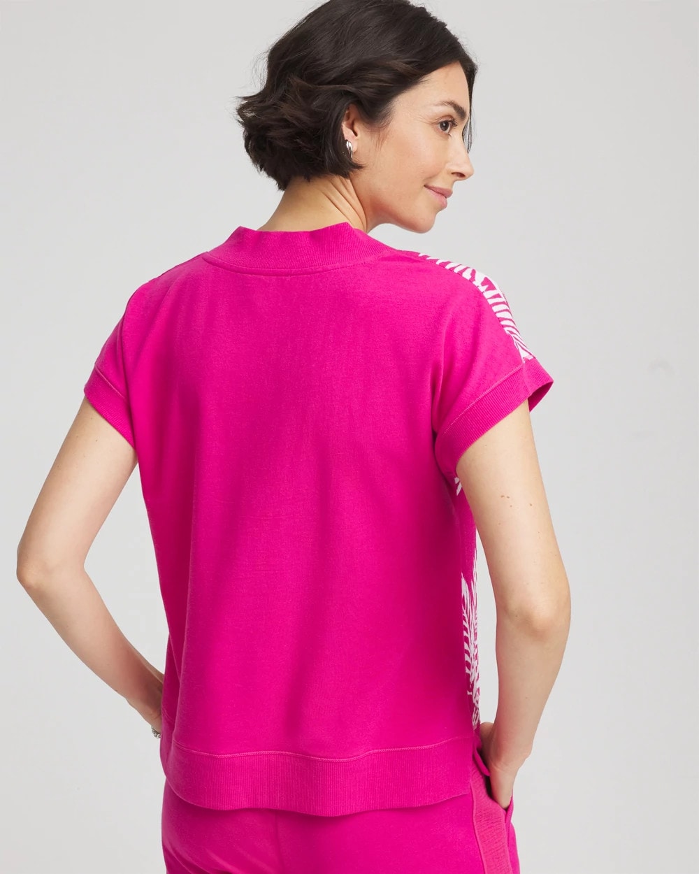 Chico's | Zenergy® Tropical Gauze Top/ Crushed Berries