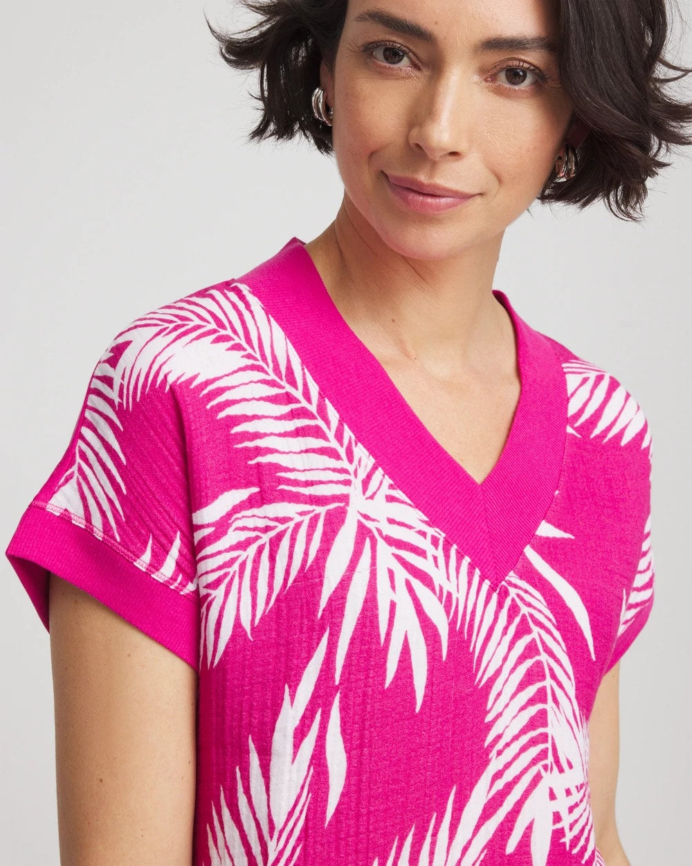Chico's | Zenergy® Tropical Gauze Top/ Crushed Berries