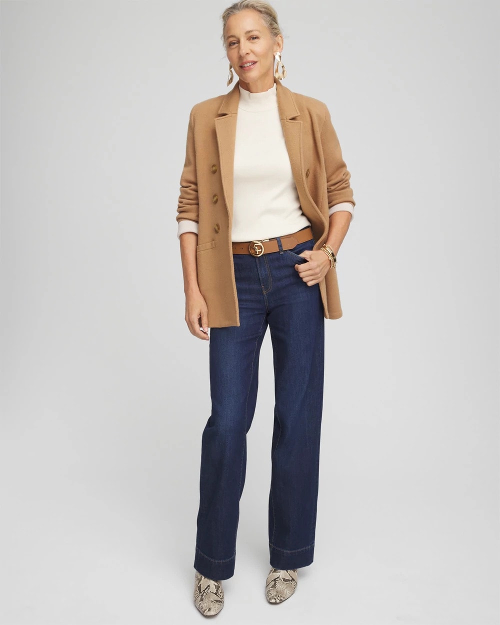 Chico's | Ella Mockneck Sweater/ English Cream