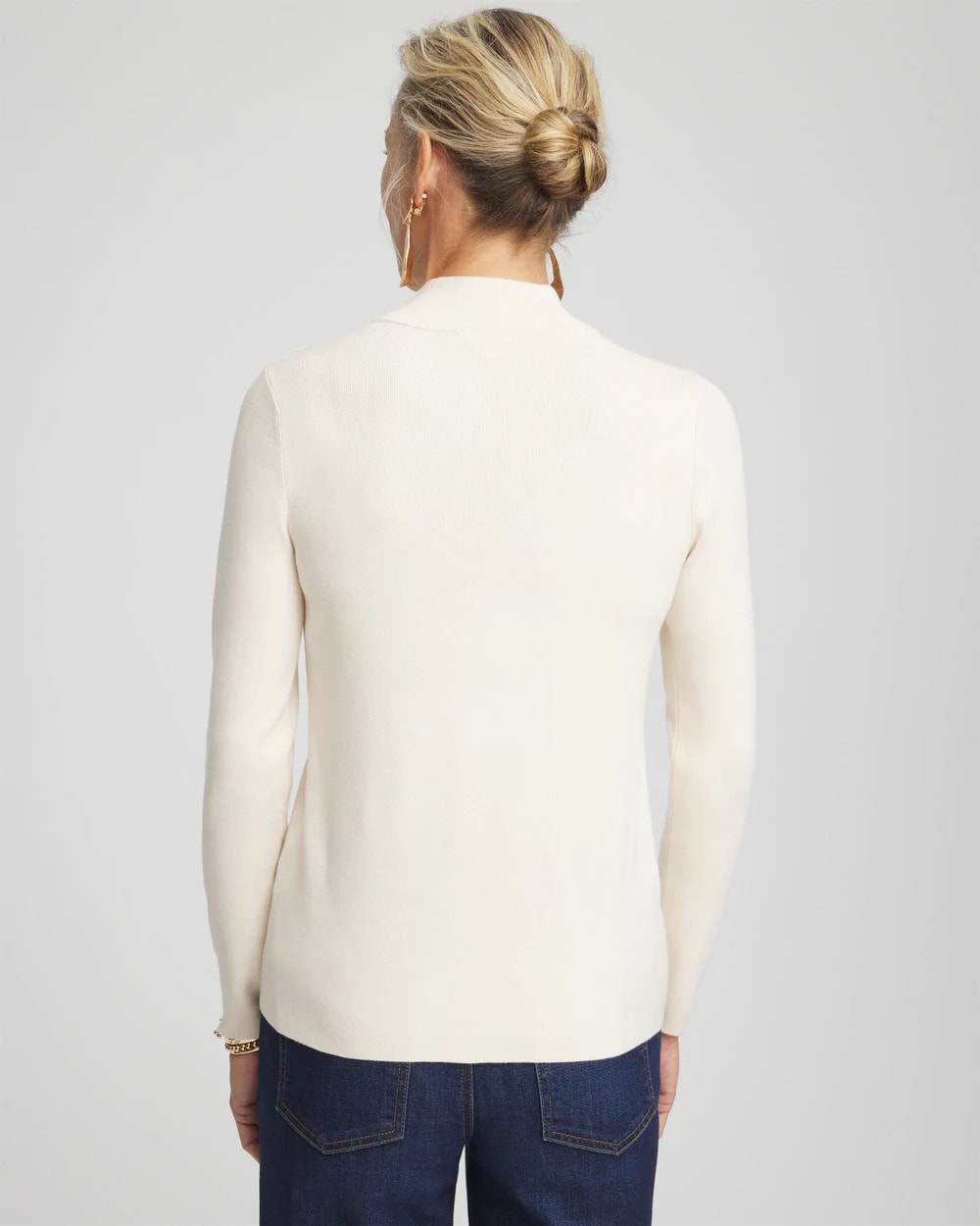 Chico's | Ella Mockneck Sweater/ English Cream