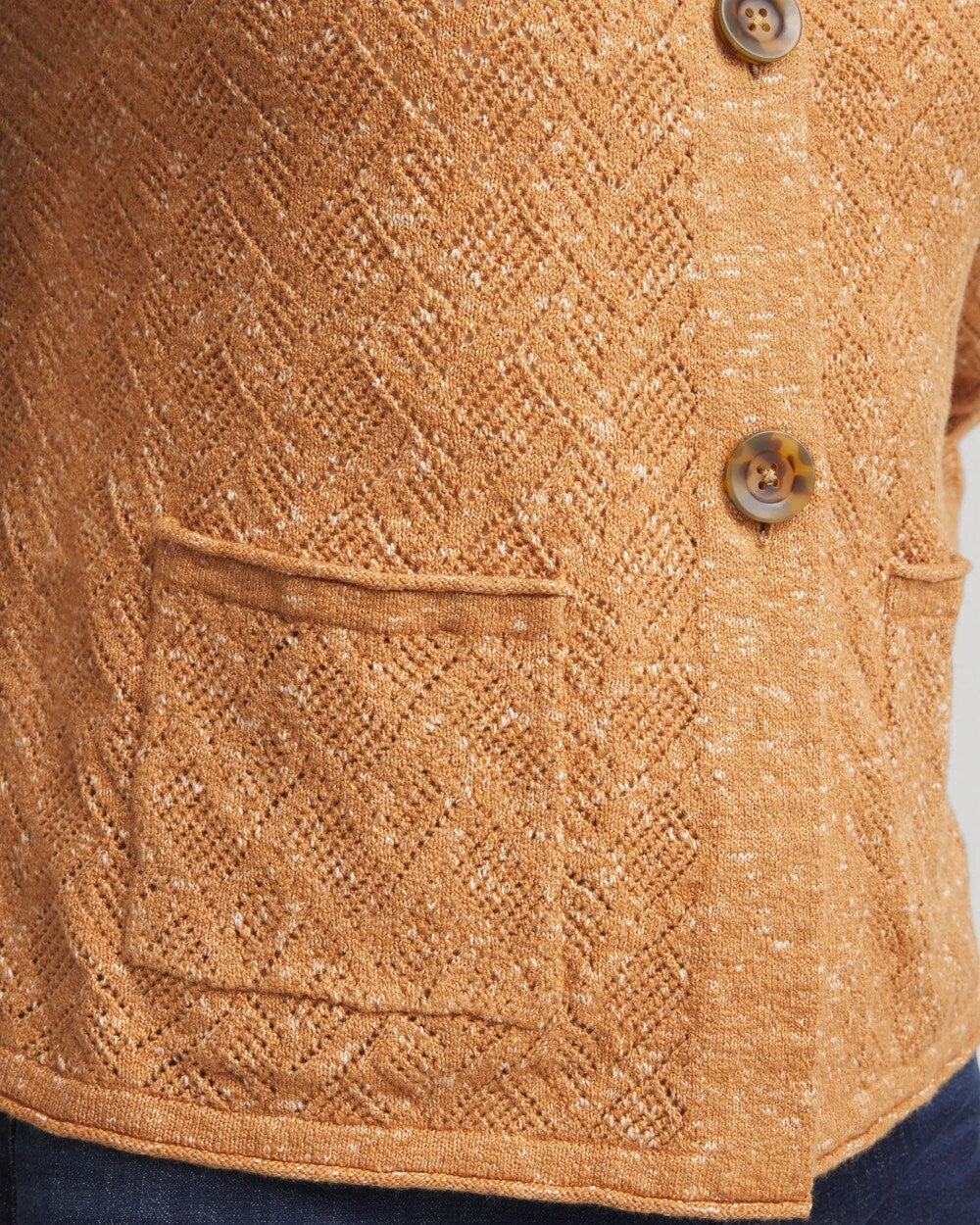 Chico's | Tweed Cropped Sweater/ Burnt Sienna