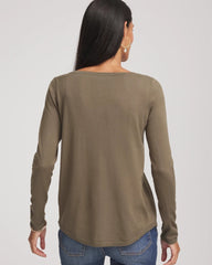 Chico's | Ella Bateau Pullover Sweater/ Nettle Leaf