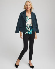 Chico's | Ella Glacier V-Neck Pullover/ Teal Shadow