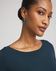 Chico's | Ella Boatneck Sweater/ Teal Shadow