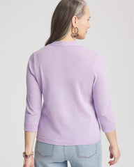 Chico's | Summer Romance Short Cardigan/ Gentle Lavender